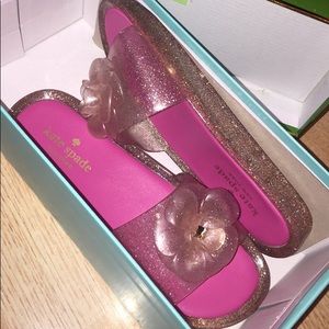 *NEW* Kate Spade jelly glitter sandals!! 💕♠️